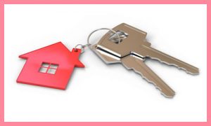 key, house, home, 3d, rendering, isolated, white, background